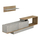 Set mobilie për TV Garcelle 180x29,6x45Hcm (HM8904.14)
