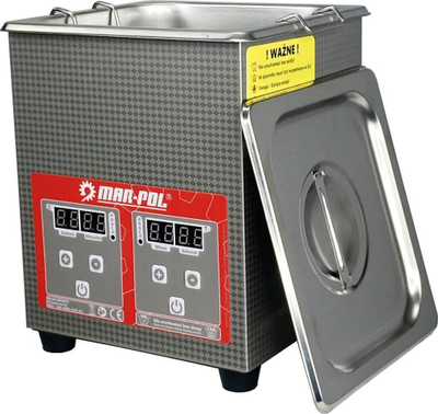 Lavatriçe ultrasonike Mar-Pol, 2L, ekran LED, inox gri
