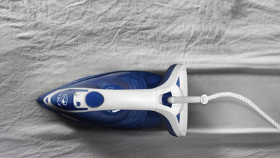 Hekur me avull Tefal Easygliss 2 FV5735E0, avull automatik, shollë Durilium Airglide, blu