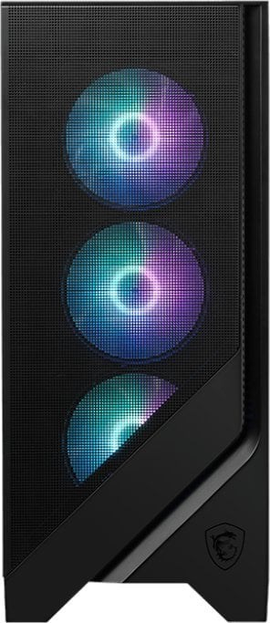Kutia kompjuterike MSI MAG FORGE 321R AIRFLOW, MIDI Tower, ARGB, e zezë transparente