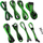 Set kabllosh Cablemod PRO ModMesh RT 12VHPWR Dual, për ASUS Seasonic Phanteks, black light green