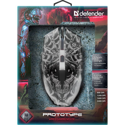 Mouse gaming Defender PROTOTYPE GM-670L, 2400 dpi, me kabllo, i zi