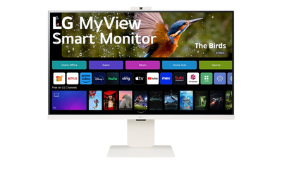 Monitor i mençur LG MyView 32SR85U W, 32", 4K UHD IPS, webOS, kamerë FHD, i bardhë