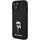 Futrollë telefoni Karl Lagerfeld KLHCP15SGKNPSK, për iPhone 15 6.1", e fortë, e zezë