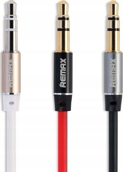Kabllo audio Remax JACK JACK, 3.5mm, 1m, e bardhë