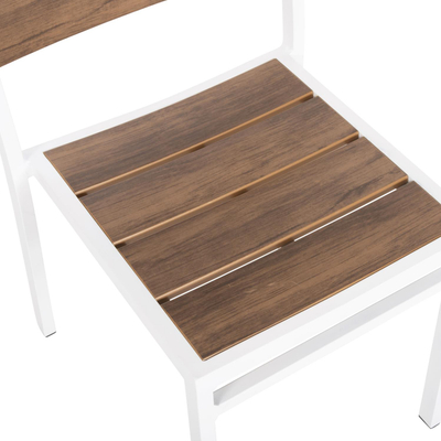 Karrige Saga prej alumini 46x52x86Hcm (HM6063.01), bardhë