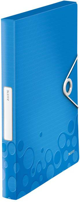 Dosje me elastik Leitz WOW 46290036, format A4, plastike, blu