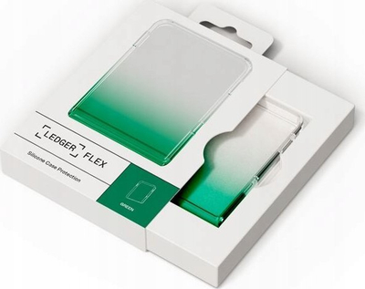 Rast mbrojtës Ledger Flex Protective Case, transparent, ngjyrë jeshile