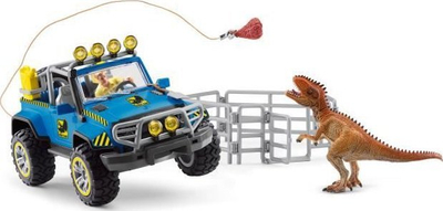 Set lodrash Schleich Dinosaurs Off-Road Vehicle with Dino Outpost, 14 pjesë, shumëngjyrësh