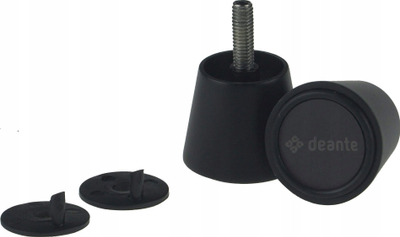 Dorezë dushi Deante Kerria Plus, për derë xhami 4–10mm, rrethore, nero