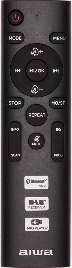 Radio CD Aiwa BBTC-660DAB, DAB+, Bluetooth, USB, e zezë