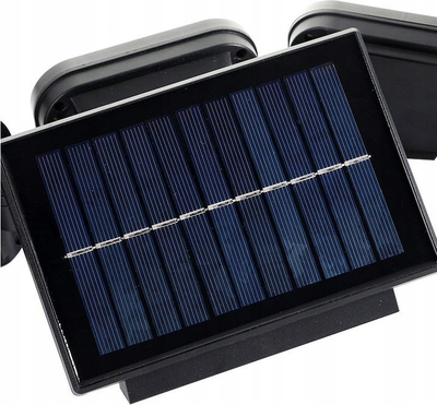 Lampë diellore rrugore LED, 100W, IP65 6000K, e zezë