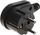 Prizë këndore Elektro-Plast Angular Plug 3390-02/EPN, 250 V, 16 A, e zezë