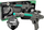 Set lodre Leantoys Space Weapon, pistolete lazer me drita edhe ze, maske hapesinore, gri