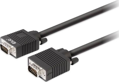 Kabllo VGA Club3D Bidirectional M/M, 10m, 1080p, e zezë