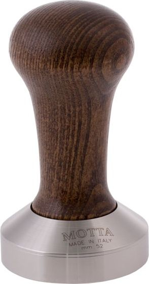 Tamper për kafe Motta, 52 mm, dorezë druri, kafe