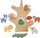 Lodër druri Fisher-Price Balance Tree, 10 copa, aktivitet për grumbullim, shumëngjyrëshe