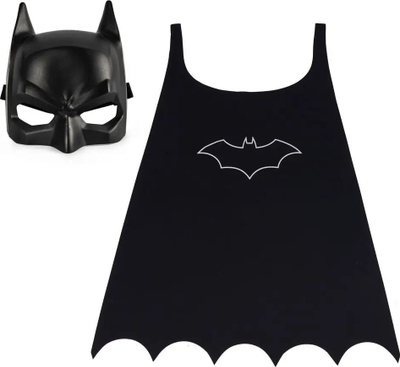 Set kostum për kalamaj DC Batman, mantel edhe maskë, 3+, i zi