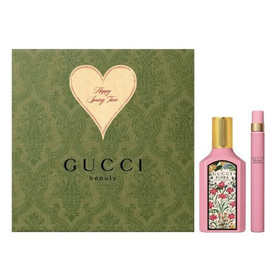 Set Gucci Flora Gorgeous Gardenia Eau De Parfum 50 ml + Eau De Parfum 10 ml