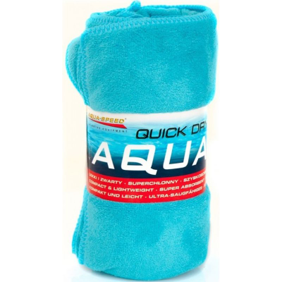 Peshqir sportiv Aqua Speed Dry Soft, mikrofibër, 50x100cm, blu e çelët
