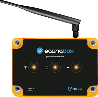 Kontrollues saune Blebox SaunaBox Pro, WiFi, 11 kW, me antenë jashtë