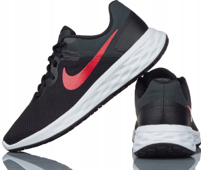 Atlete vrapimi Nike Revolution 7 për goca, rrjetë, UK 7.5, të zeza