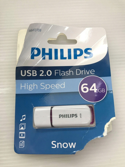USB Philips Snow Edition, 2x64GB, USB 2.0, lejla