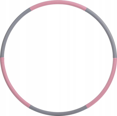 Unazë fitnesi Schildkrot SF Fit Hoop, 90cm, 0.8kg, gri roze