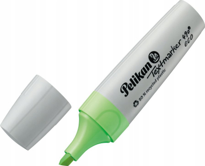 Marker Pelikan Textmarker 490 Eco, neon jeshil, 1 copë
