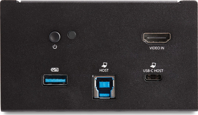 Dok stacionar StarTech për laptop, modul dokimi me USB‑C, USB‑A, HDMI 4K, i zi