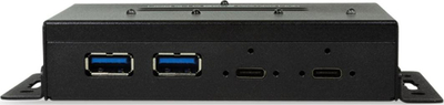 Shpërndarës USB LogiLink 2x USB-C + 2x USB-A 3.2 Gen2, i zi