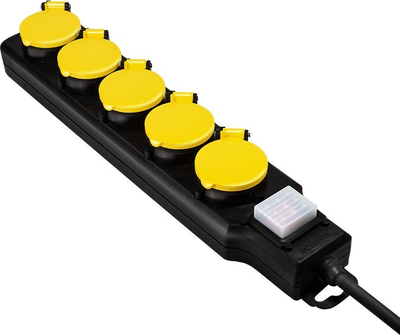 Shirit elektrik LogiLink LPS255, me 5 priza, IP44, kabllo 1.5 m