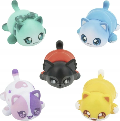 Set me figurina Aphmau MeeMeows Glow, 5 copë, që ndriçojnë në errësirë, shumëngjyrësh