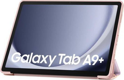 Këllëf tableti Tech-Protect Smartcase për Samsung Tab A9+ 11", me mbajtëse, mermer rozë