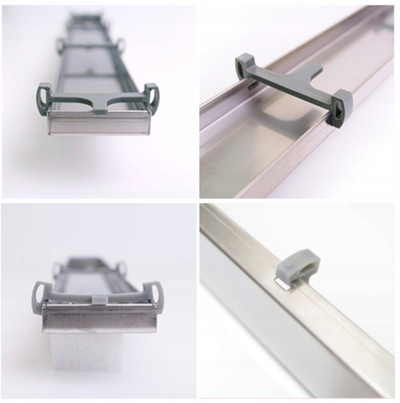Kanal kullimi linear Hydroland L-600, 60 cm, çelik inox, argjend