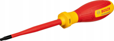 Set kaçavidash Torx Bosch VDE, 7 copë, i izoluar, e kuqe