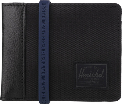 Portofol Herschel Hank Wallet II, me RFID, për goca, i zi