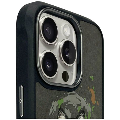 Mbulesë telefoni PanzerGlass Nimmy Wolf MagSafe, për iPhone 16 Pro Max, TPU PC, gri e errët