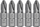 Set bitash kryq Högert Technik HT1S303, PH3, 25mm, 5 copë