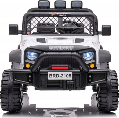 Makinë lodër me bateri Geoland BRD-2108, 24V, 4x4, e bardhë