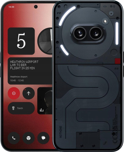 Telefoni Nothing Phone 2a, 6.7", 8GB 128GB, bateri 5000mAh, ngjyrë e zezë