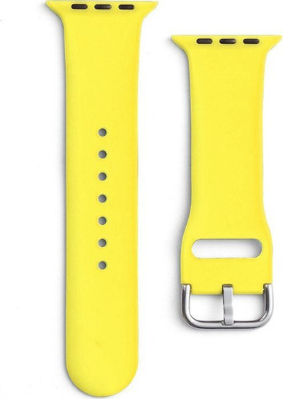 Rrip dore silicone APS për Apple Watch, silikon, 41 40 38mm, i verdhë