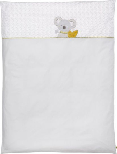 Set çarçafësh Bed Linen Koala, 135 x 100 cm, për kalamaj, gri e hapur
