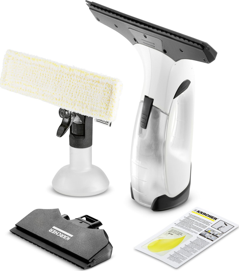 Pastrues dritare Karcher WV 2 Plus N, me bateri, me rezervuar uji, i verdhë