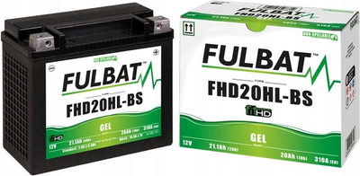 Bateri motori Fulbat FHD20HL-BS, GEL, zevëndëson HVT1 Harley 65989-97