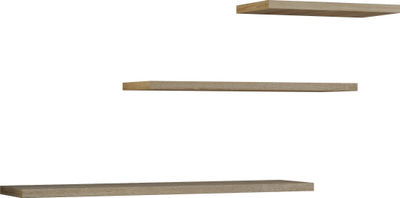 Set rafte muri Topeshop Tobi 3p, 3 copë, sonoma oak