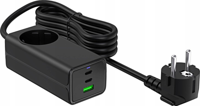 Karikues USB Akyga AK-CH-21, 65W, 4 porta USB C edhe USB A, me prizë Schuko
