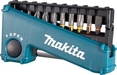 Set bitash për kaçavidë Makita Impact Torsion, 11 copë, me mbajtës magnetik