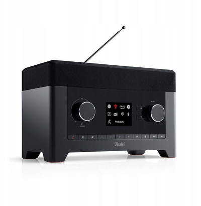 Radio Teufel 3SIXTY, DAB+, internet, FM, Bluetooth, me alarm, e zezë