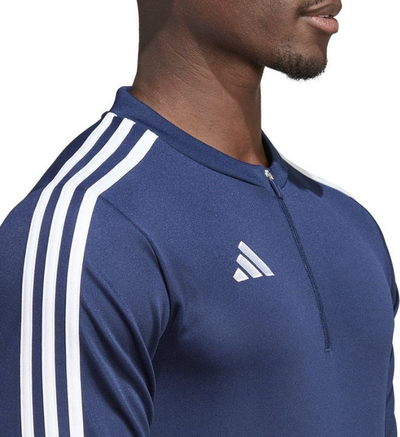 Bluzë sportive Adidas Tiro 23 Training Top M HZ0174, gjysmë zinxhir, AEROREADY, e zezë